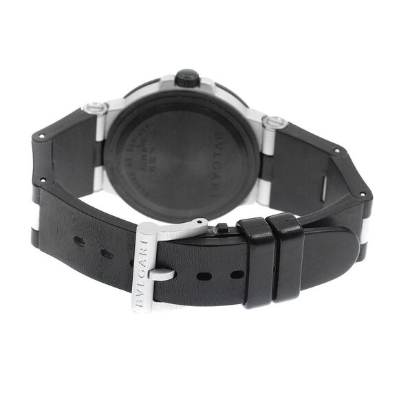BVLGARI aluminum AL38TA Date black Dial Automatic Men\ display picture 2